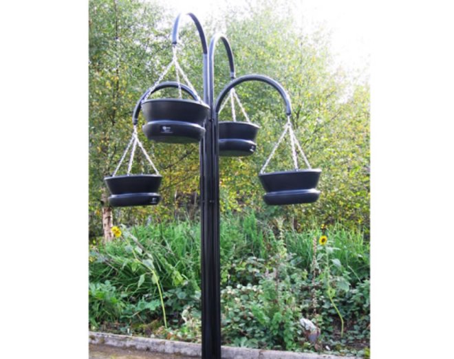 Blueton street furniture Ref 3301.01 hanging basket column, Planters